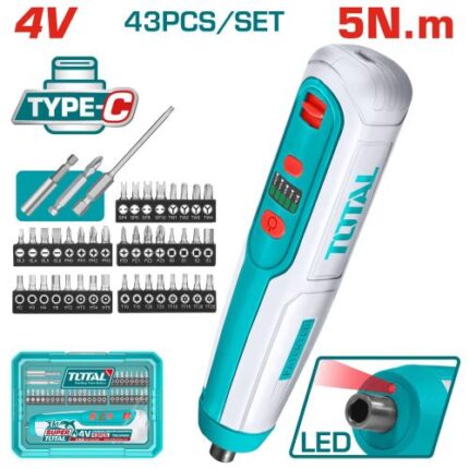 Total TSDLIO403 Cordless Screwdriver 4v